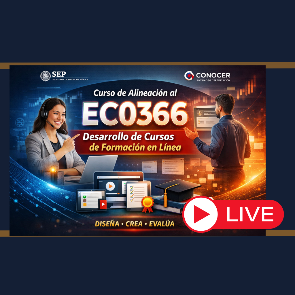 CERTIFICACIÓN EC0366 Diseño de cursos en línea.